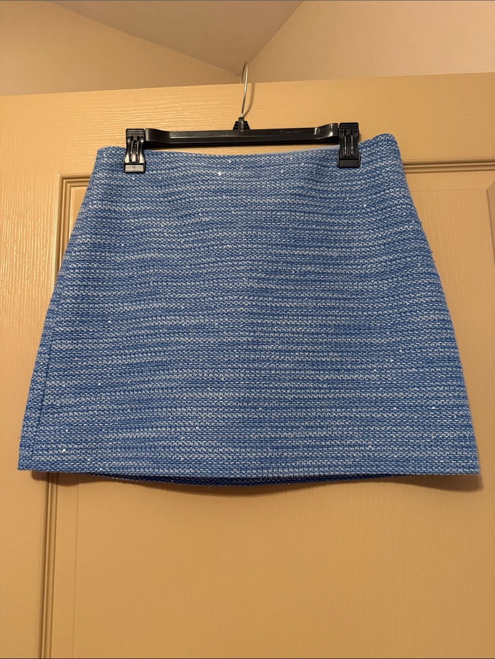 J Crew Blue Tweed Skirt